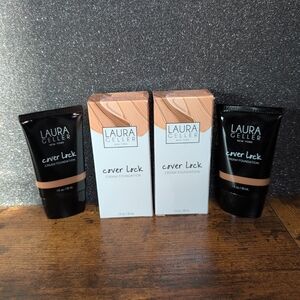 Laura Geller Cover Lock Cream. Foundation In Shade Tan | New In Box Pack Of Two